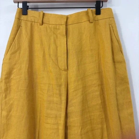ZARA Women’s Yellow Linen Blazer Pant Set - Picture 8 of 16